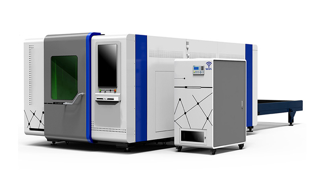 Enclosed 3kw Dual Platform Fiber Metal Laser Cutter with High Speed 